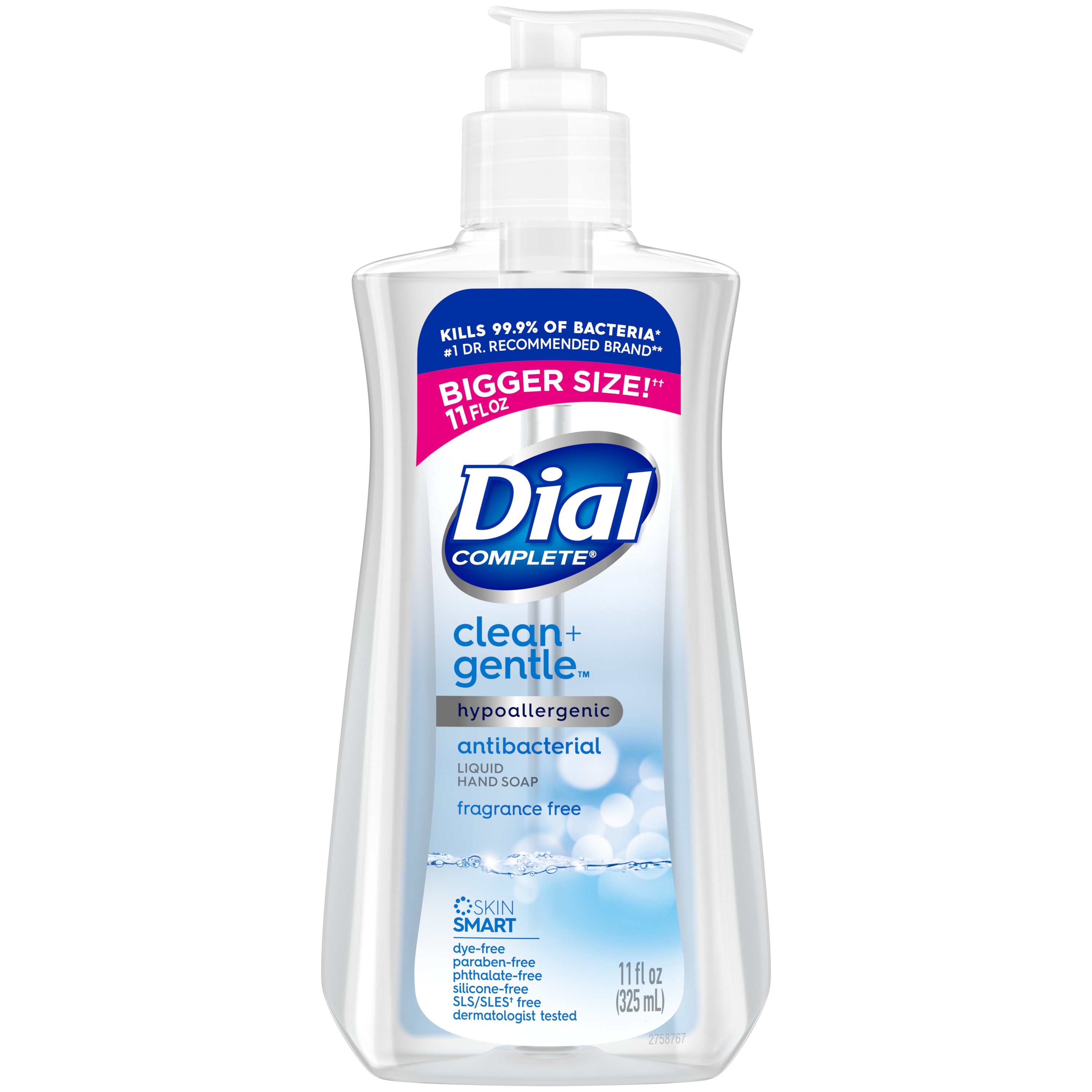 Dial Complete Hypoallergenic Hand Soap - Clean & Gentle