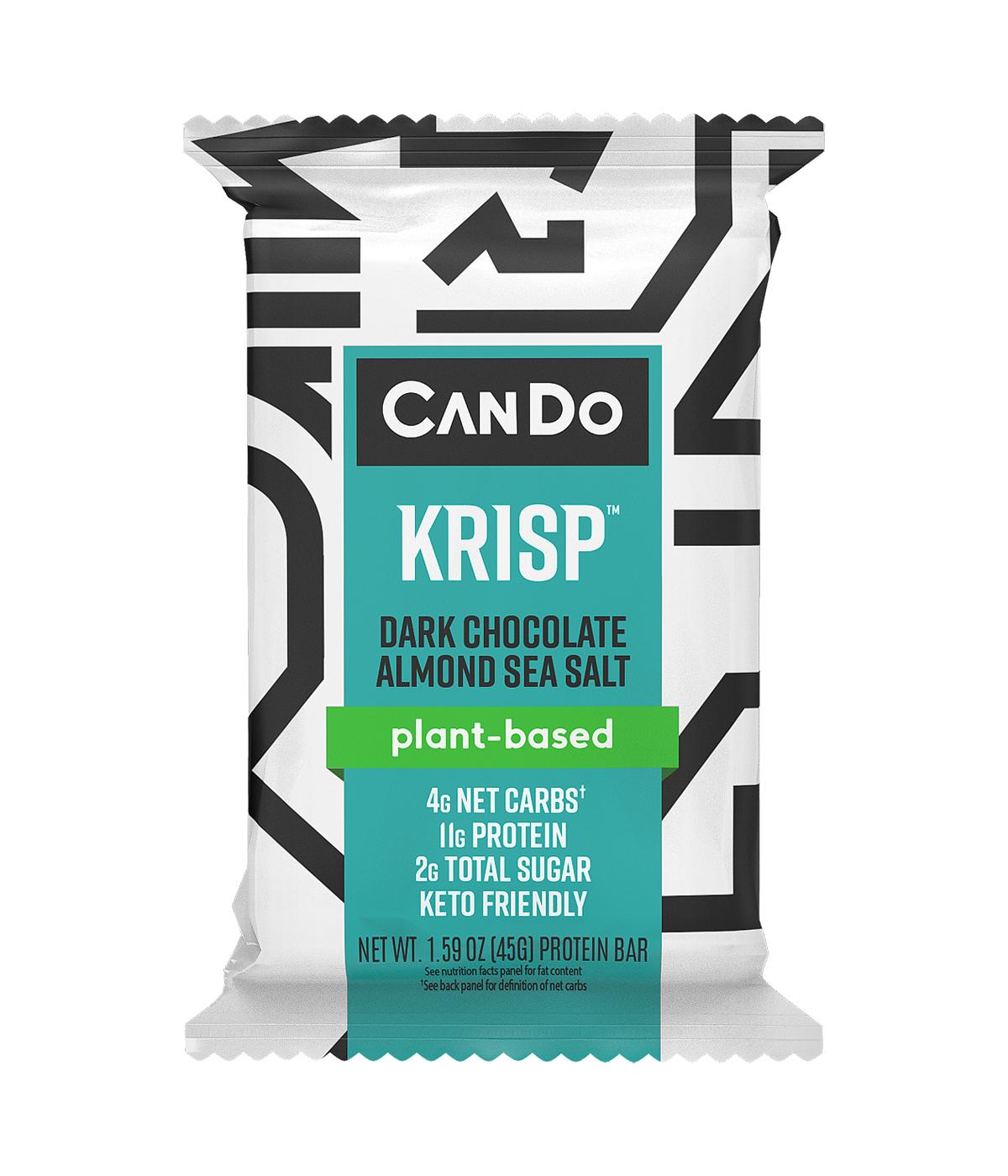 CanDo Krisp Plant-Based 11g Protein Bar - Dark Chocolate Almond Sea Salt; image 1 of 2