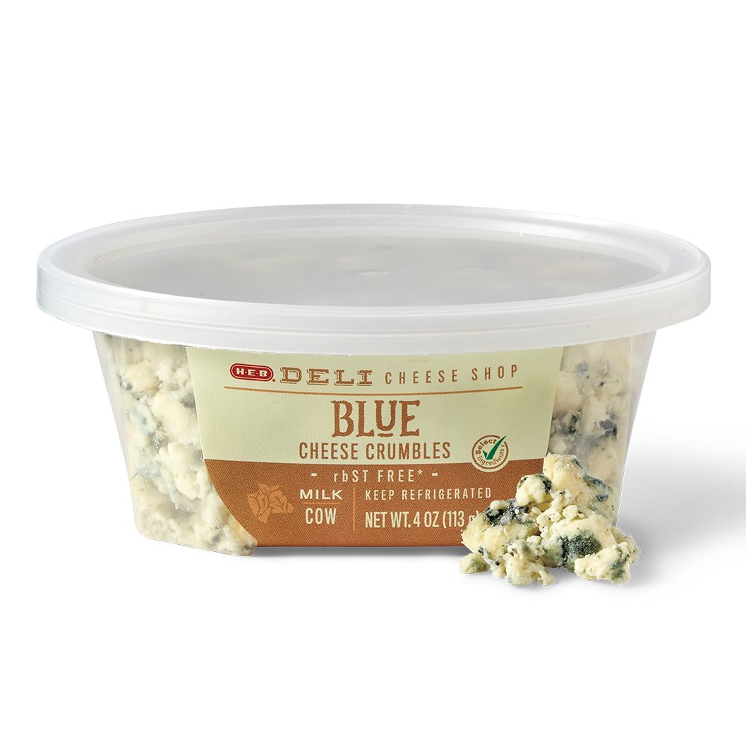 H-E-B Deli Blue Cheese Crumbles, 4 oz