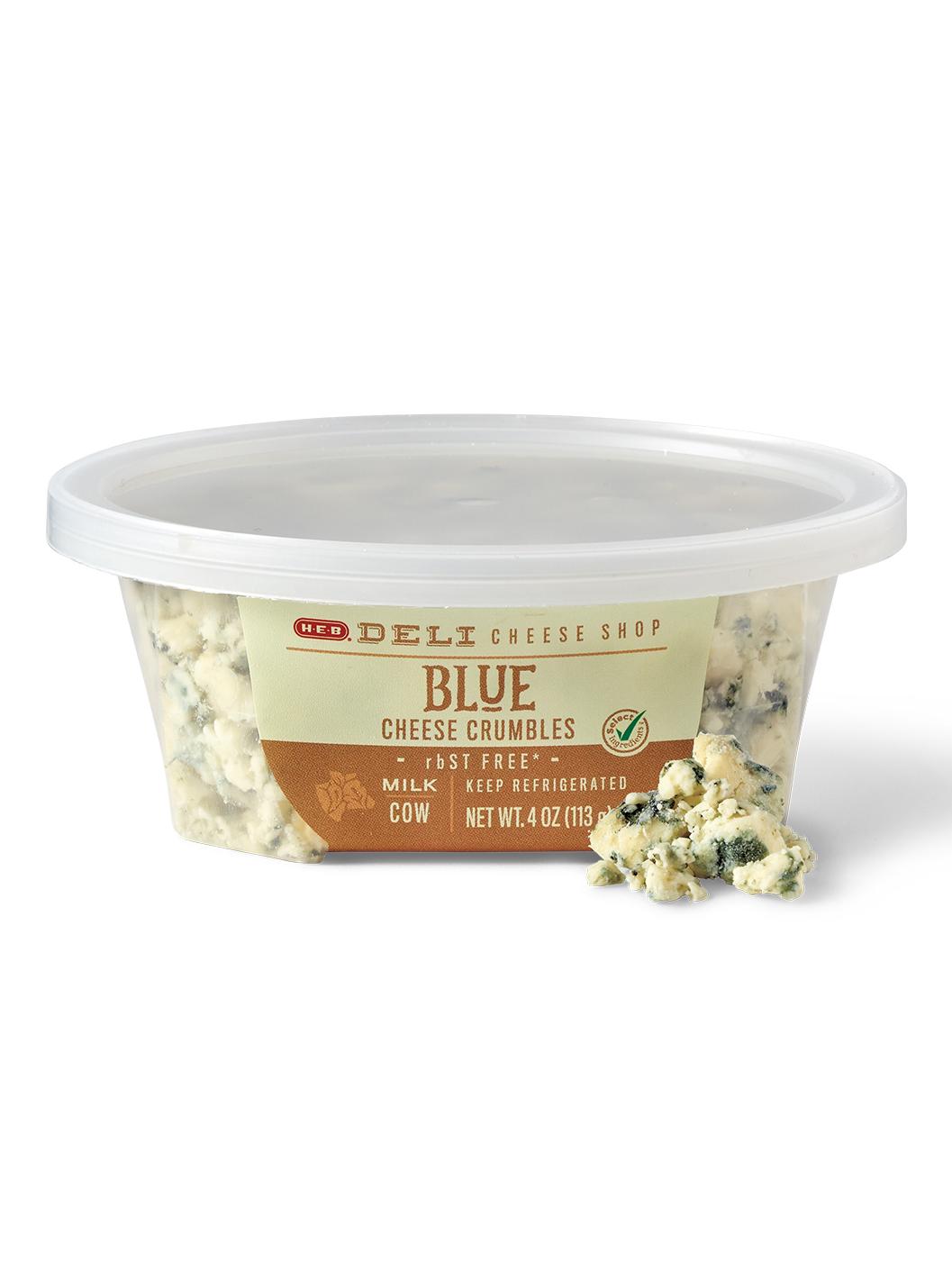 HEB Deli Blue Cheese Crumbles Shop Cheese at HEB