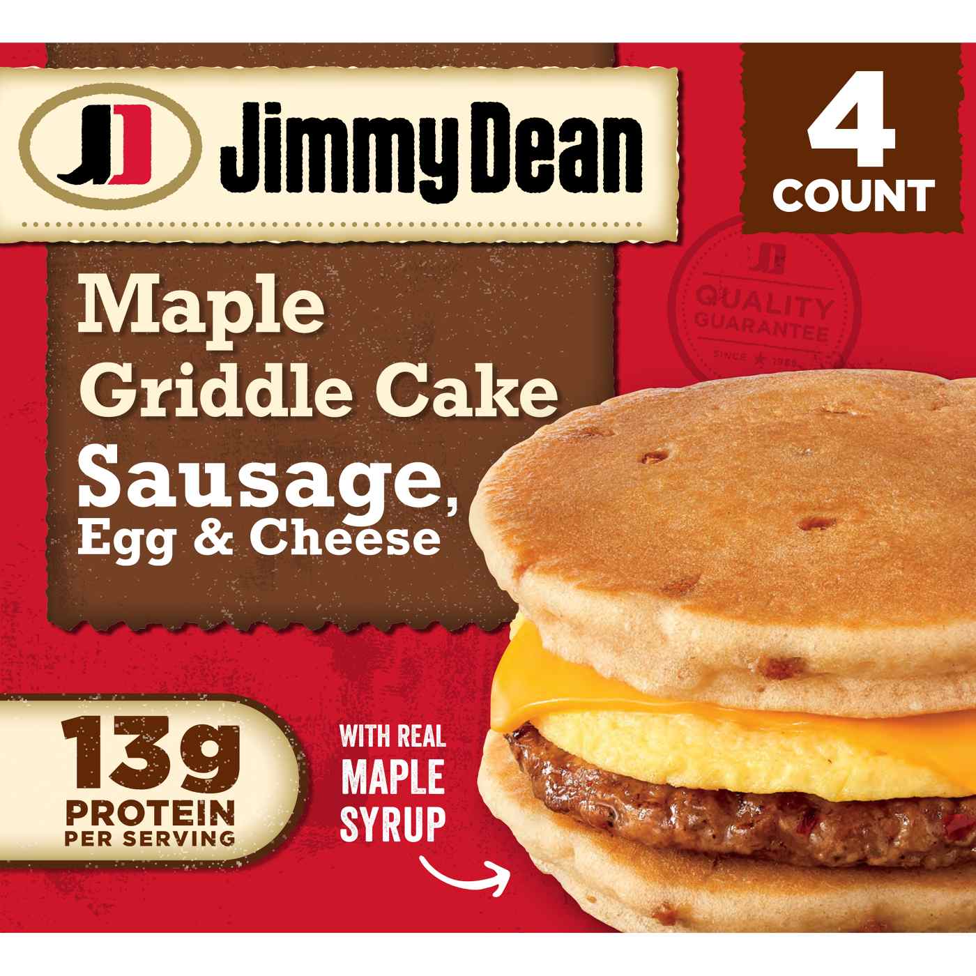 Jimmy Dean Sausage Egg & Cheese Maple Griddle Cakes; image 1 of 2