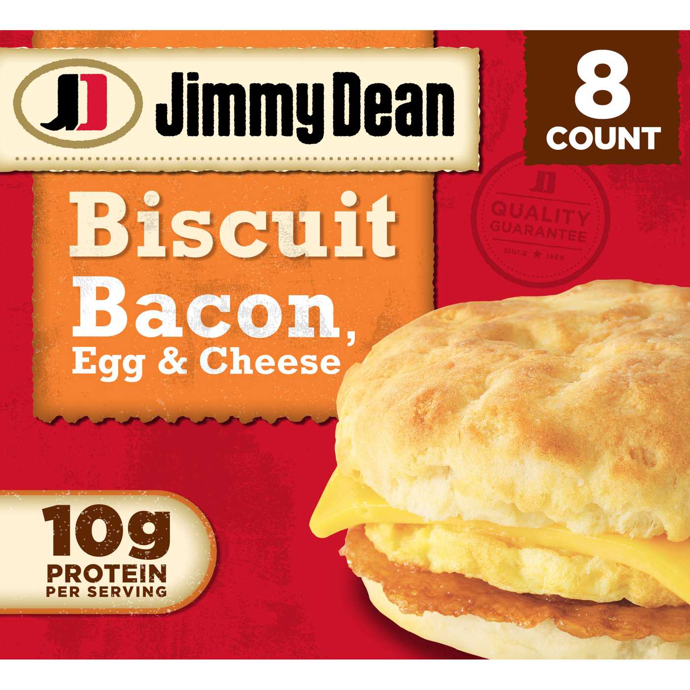 Jimmy Dean Bacon Egg & Cheese Biscuit Sandwiches; image 1 of 4