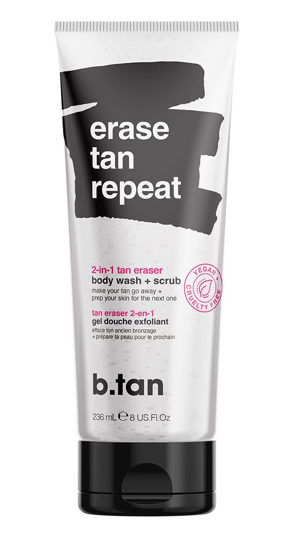 B.tan Erase Tan Repeat Body Wash & Scrub - Shop Sunscreen & Self ...