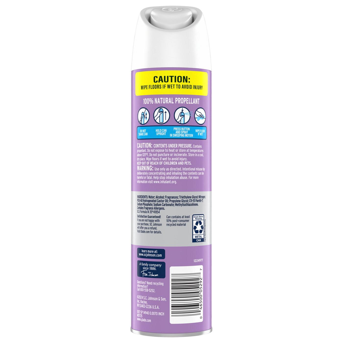 Glade Air Freshener Room Spray - Lavender & Vanilla; image 8 of 8