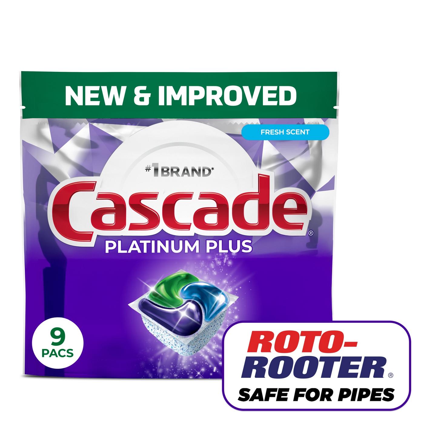Cascade Platinum Plus Dishwasher Pods - Fresh Scent; image 1 of 3