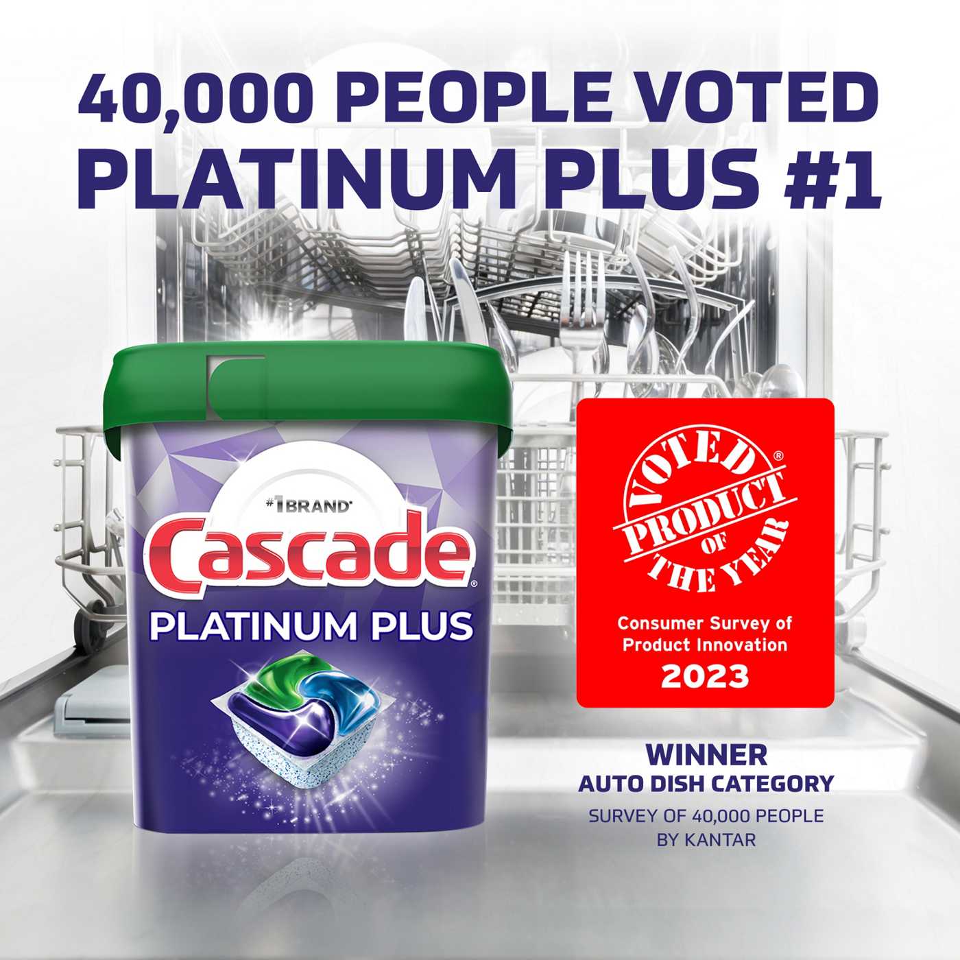 Cascade Platinum Plus ActionPacs Dishwasher Detergent - Fresh; image 5 of 10