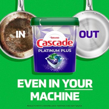 Cascade Platinum Plus Dishwasher Pods, Fresh Scent, 47 ct