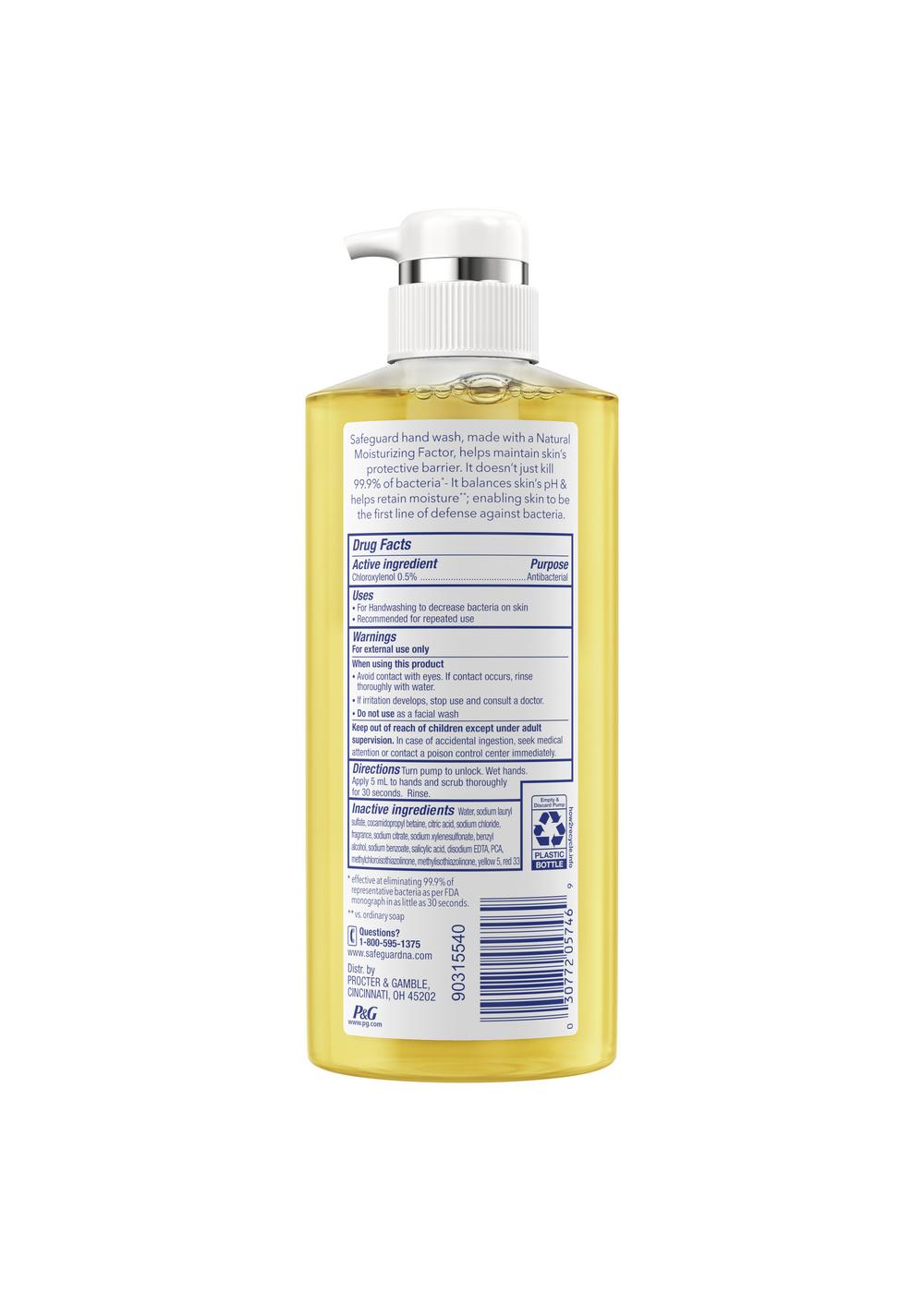 Safeguard Antibacterial Hand Soap Notes Of Citrus Shop Hand & bar