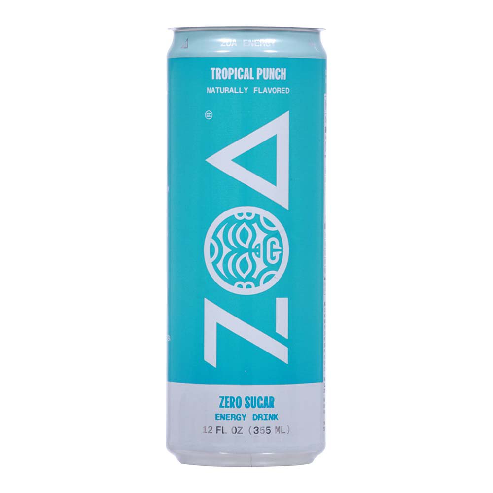 ZOA Zero Sugar Energy Drink - Tropical Punch, 12 oz