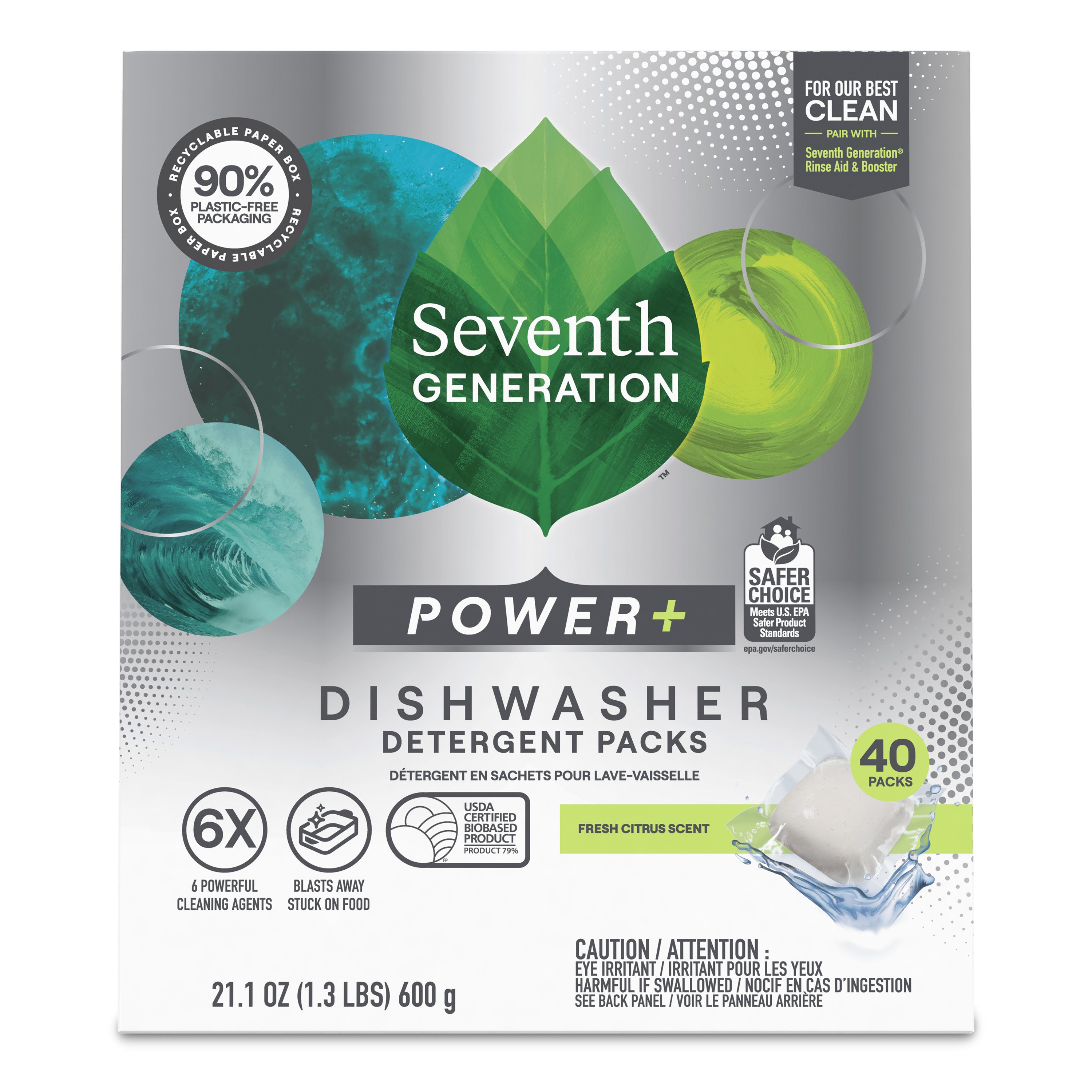 Seventh Generation Power Plus Dishwasher Packs - Citrus - Shop