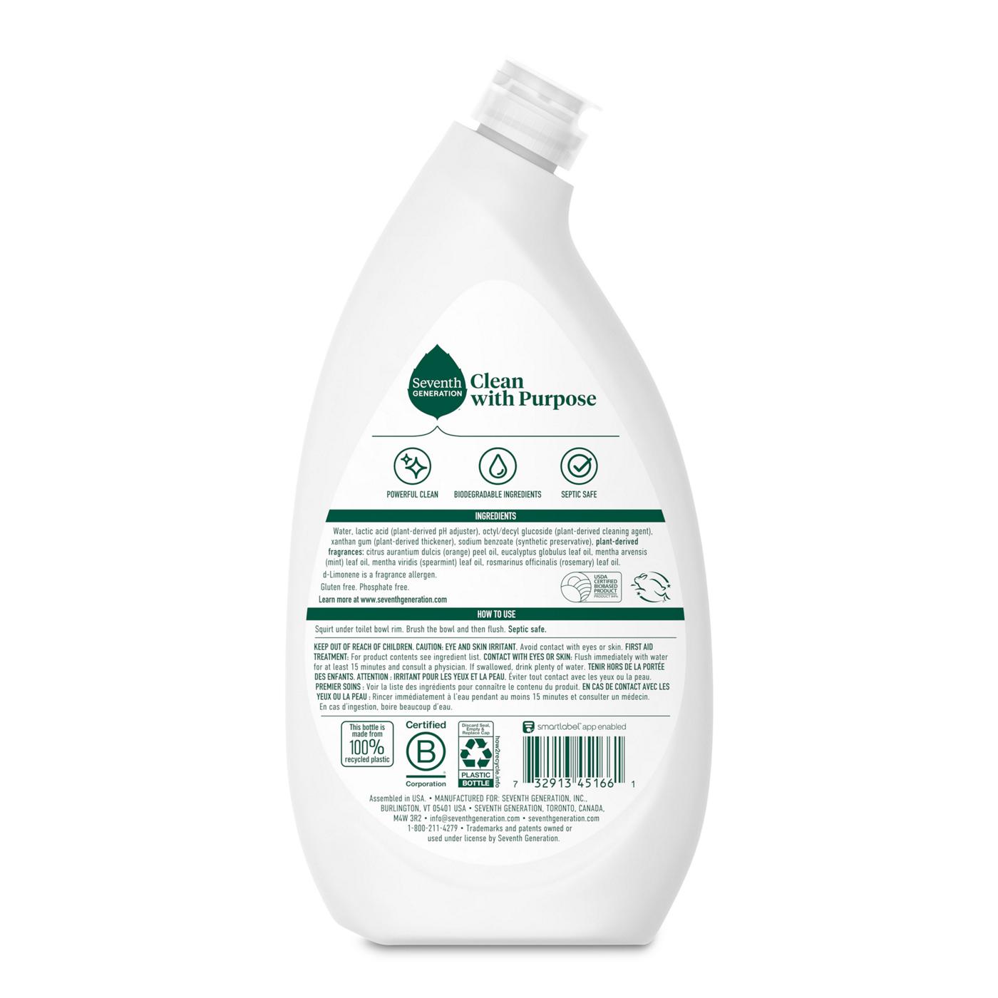 Seventh Generation Toilet Bowl Cleaner - Fresh Mint; image 3 of 4