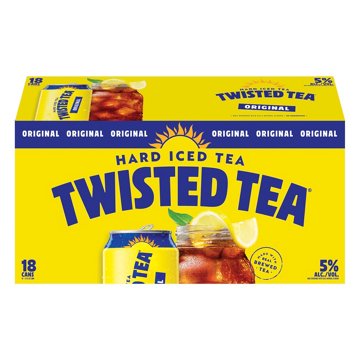 Twisted Tea Hard Iced Tea 18 pk Cans, 12 oz