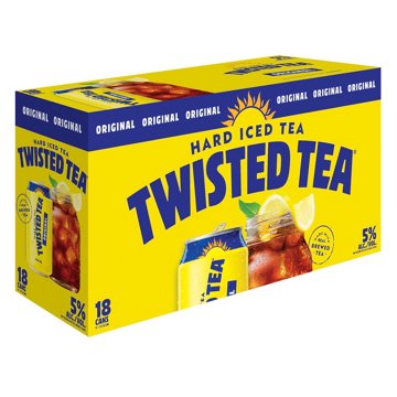 Twisted Tea Hard Iced Tea 18 pk Cans, 12 oz