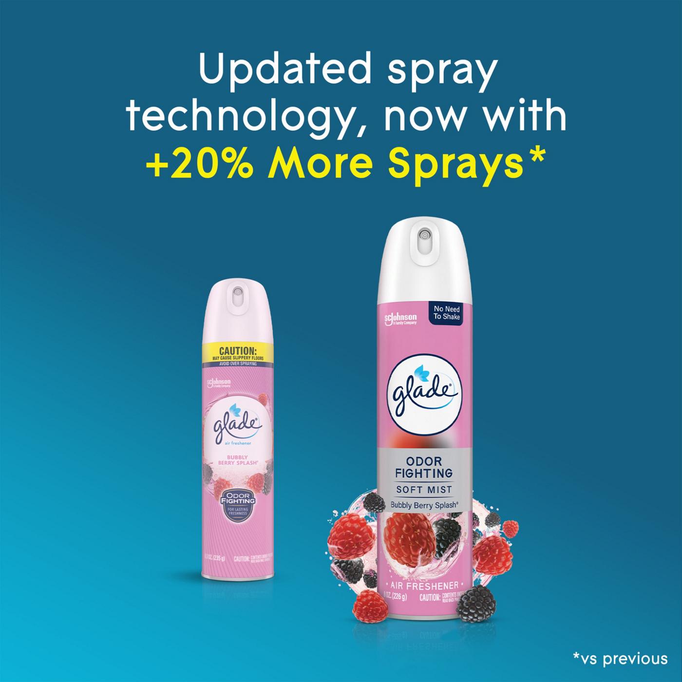 Glade Air Freshener Room Spray - Bubbly Berry Splash; image 2 of 11