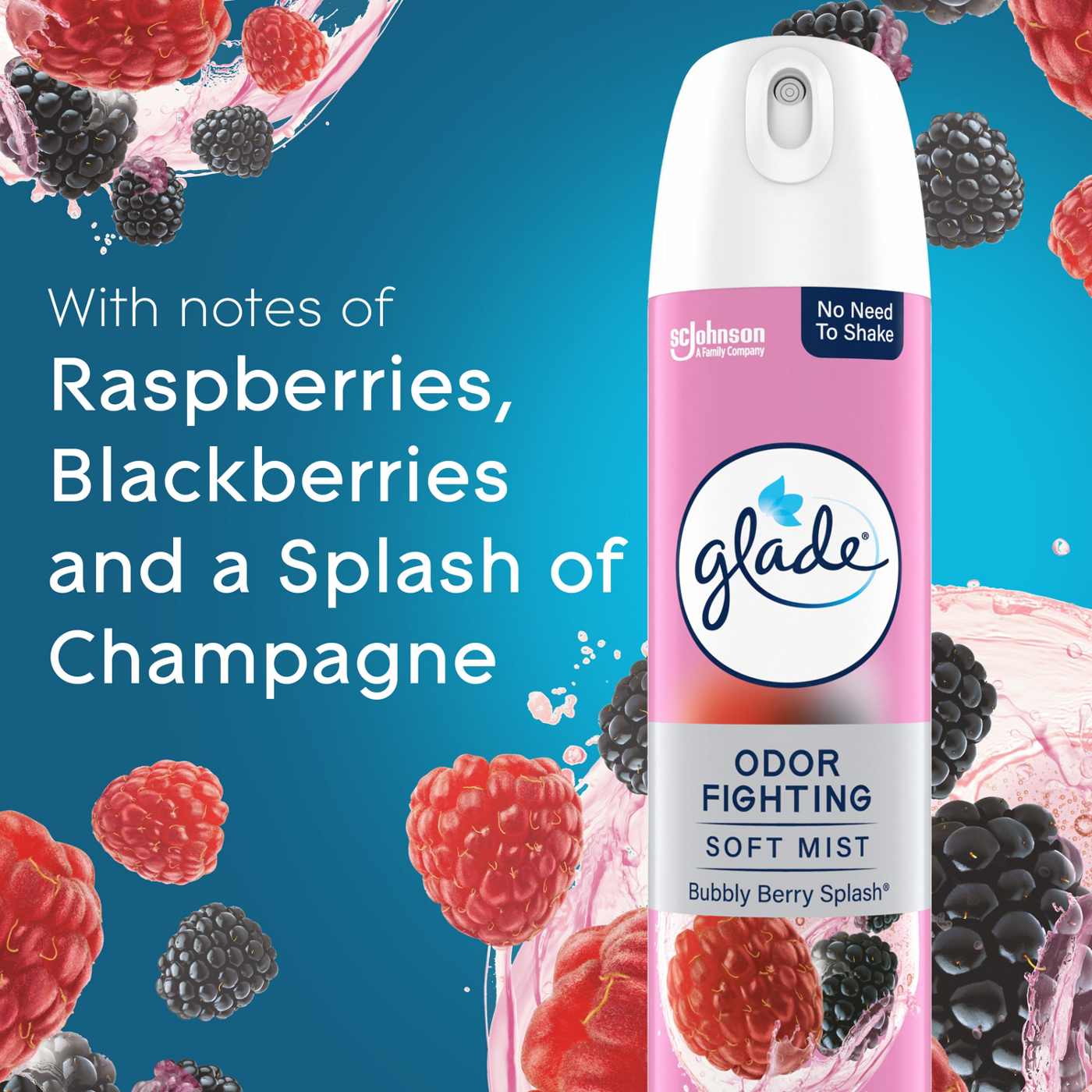 Glade Air Freshener Room Spray - Bubbly Berry Splash; image 7 of 11