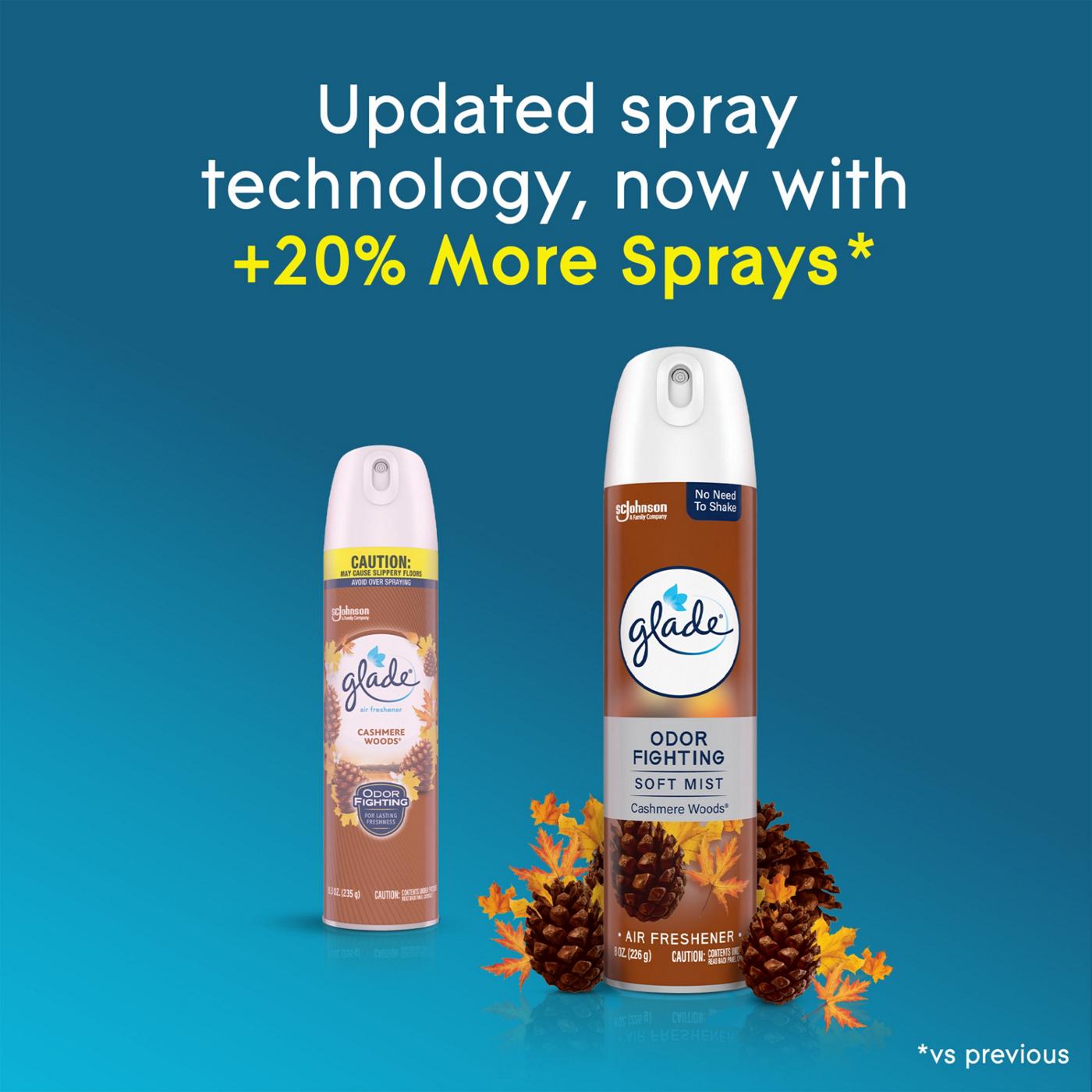 Glade Air Freshener Room Spray - Cashmere Woods; image 5 of 7