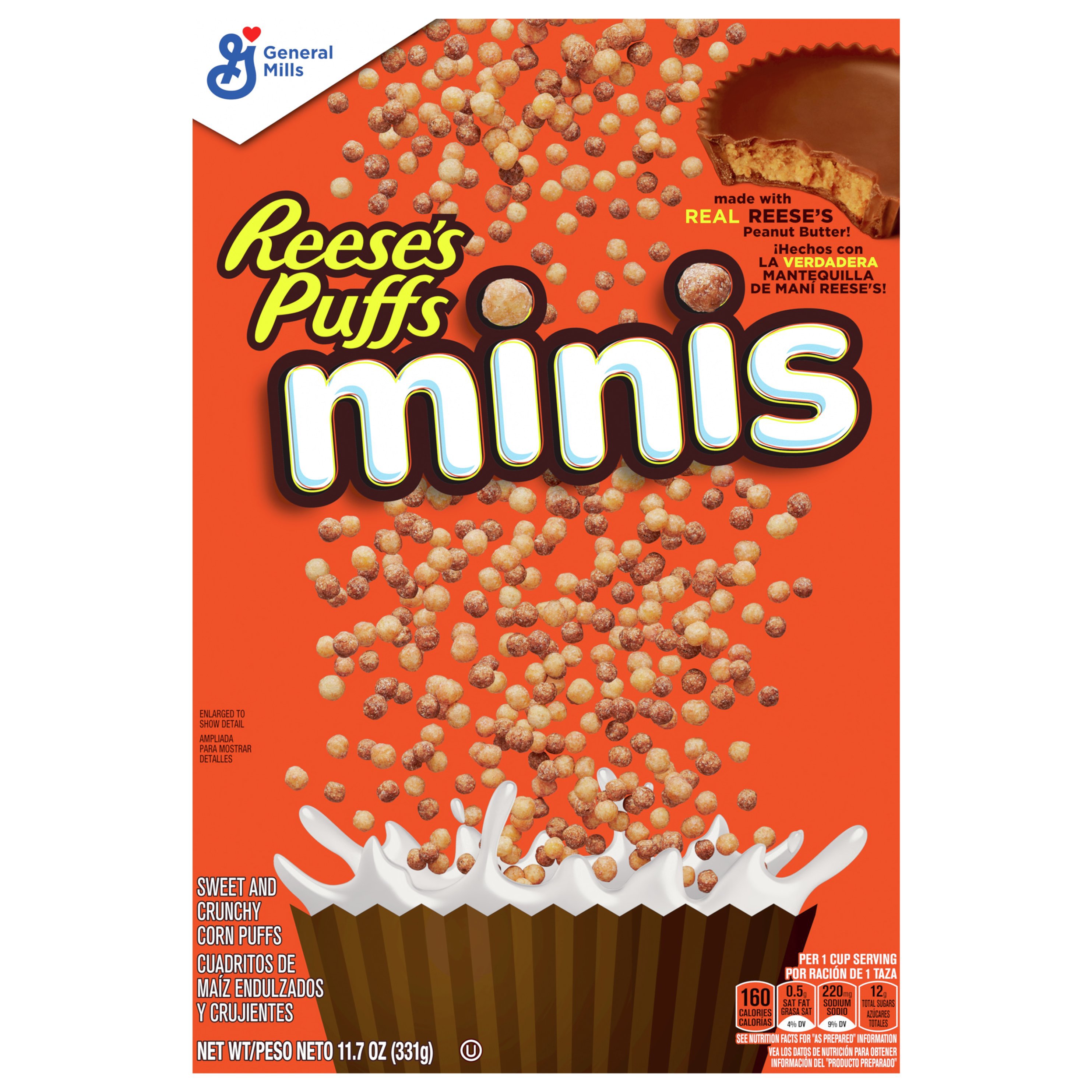 General Mills Reese S Puffs Minis Cereal Chocolate Peanut Butter Shop Cereal At H E B