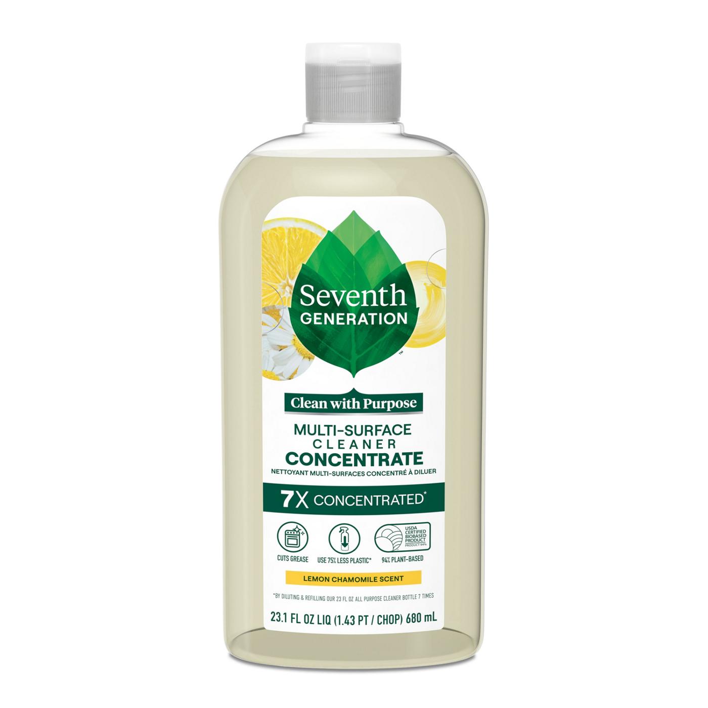 Seventh Generation Multi Surface Cleaner Concentrate Lemon Chamomile