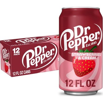 Dr Pepper Strawberries & Cream Soda 12 pk Cans