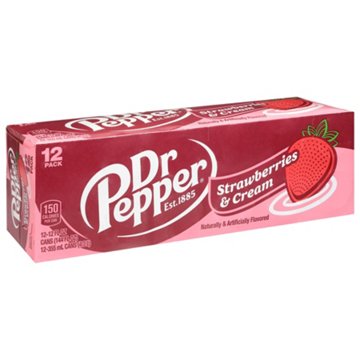 Dr Pepper Strawberries & Cream Soda 12 pk Cans