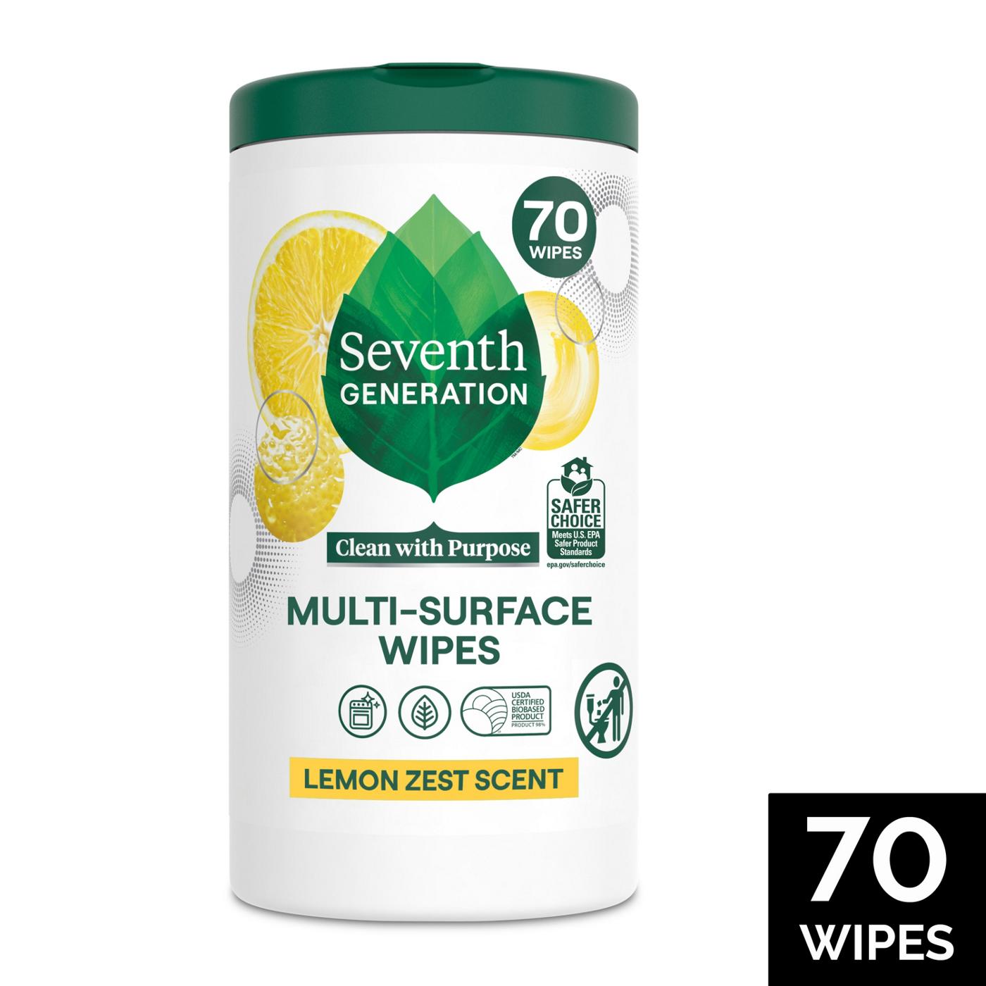 Seventh Generation Multi-Surface Wipes - Lemon Zest; image 6 of 7