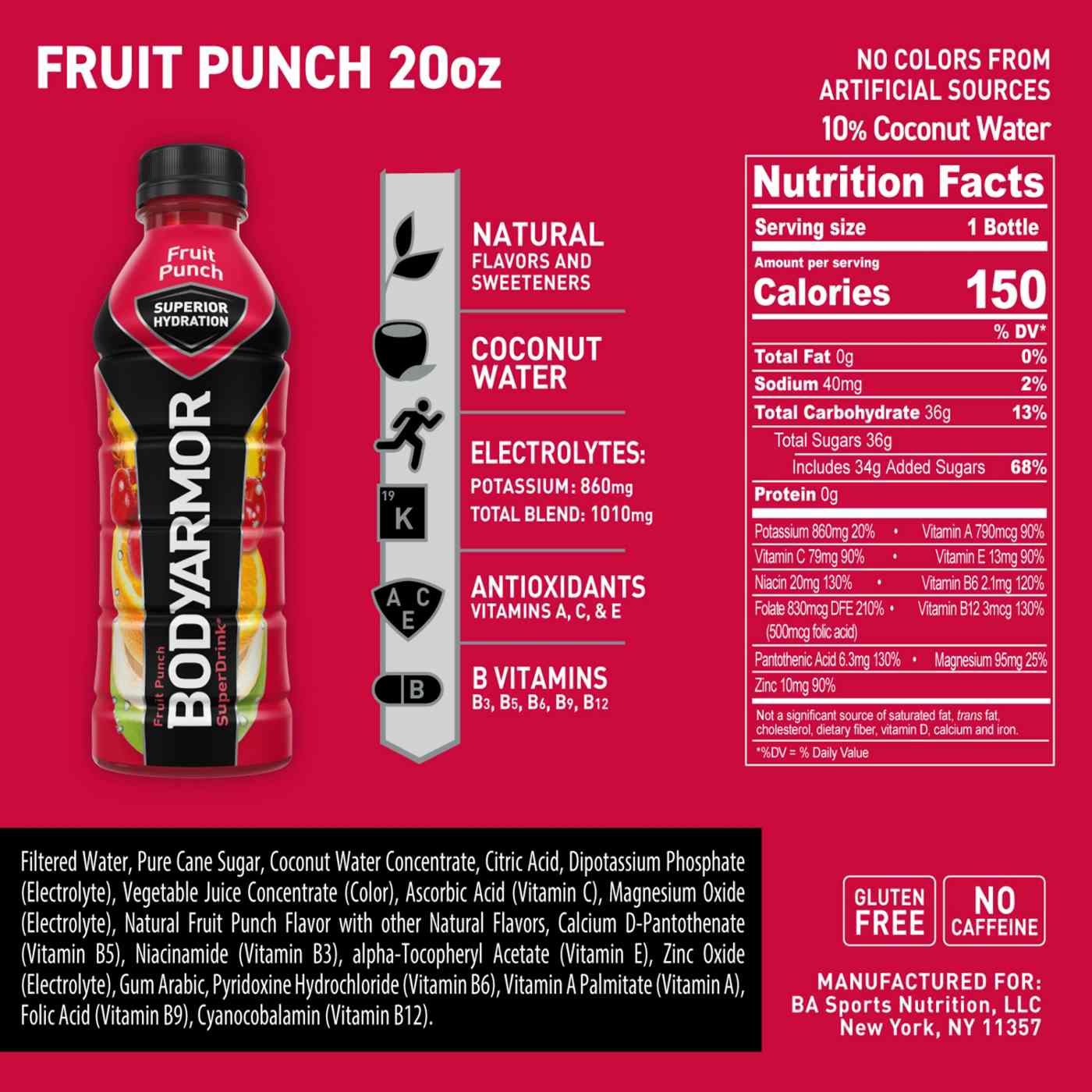 BODYARMOR Sports Drink Fruit Punch; image 7 of 7