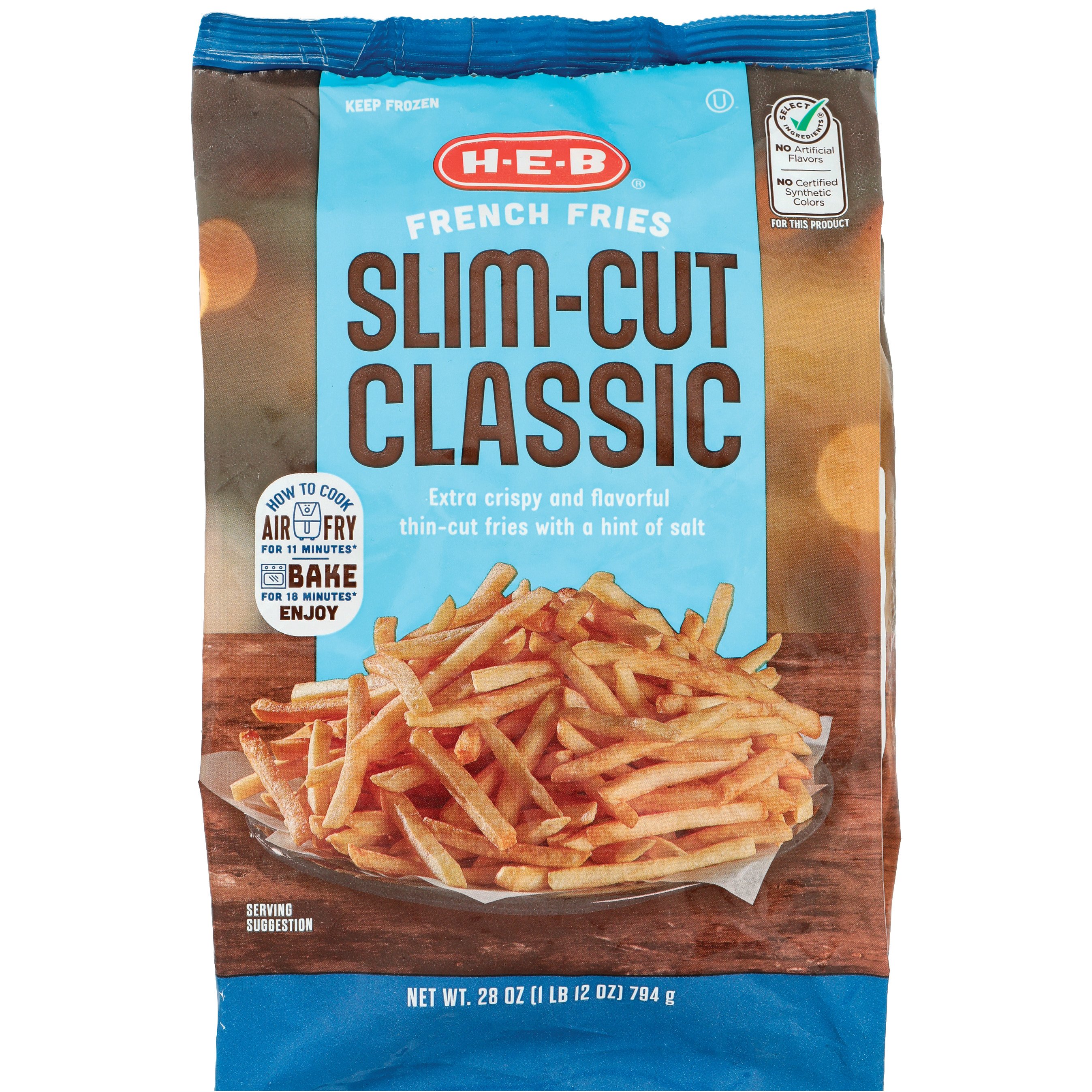 H-E-B Frozen French Fries – Slim-Cut Classic