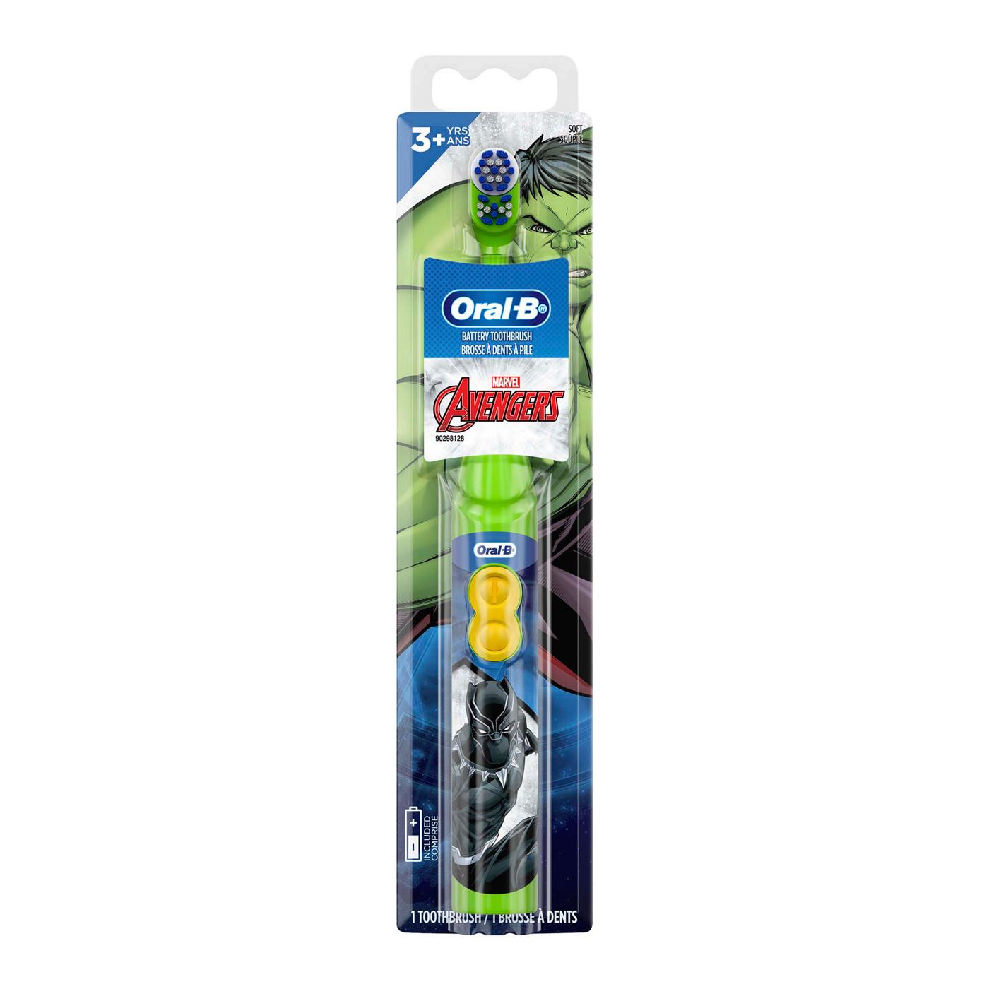 Oral-B Kid's Battery Toothbrush featuring Marvel's Avengers - Soft Bristles; image 1 of 9