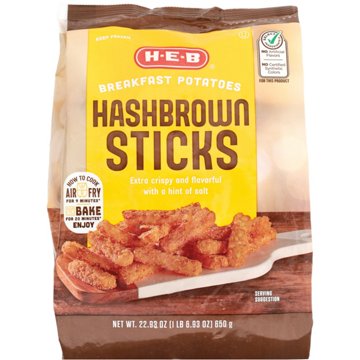 H-E-B Frozen Hashbrown Sticks Breakfast Potatoes, 22.93 oz
