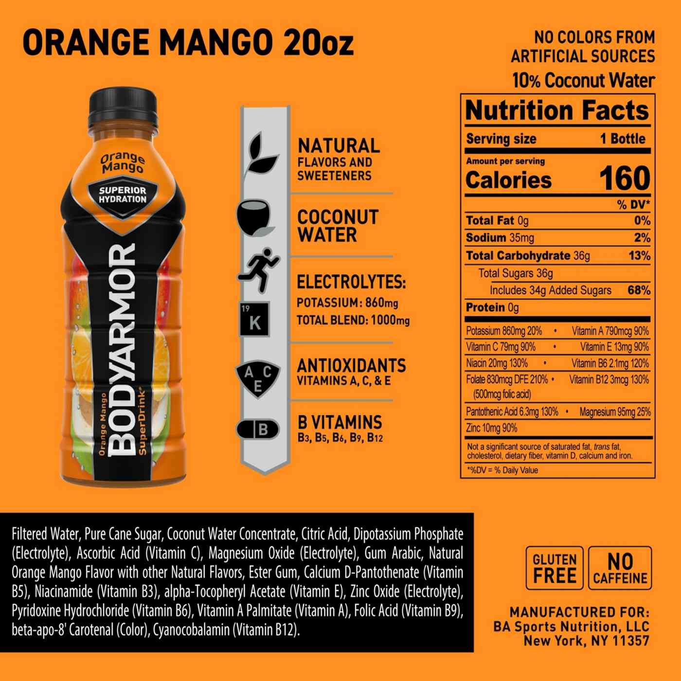 BODYARMOR Sports Drink Orange Mango; image 3 of 7