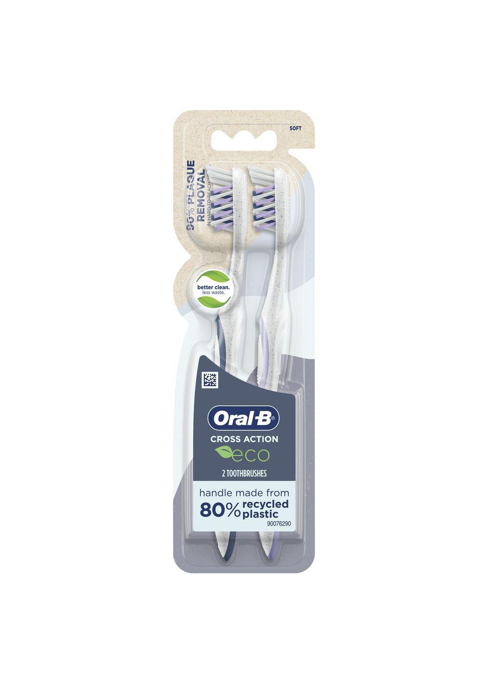 Oral-B CrossAction Eco Manual Toothbrush - Soft Bristles; image 1 of 10