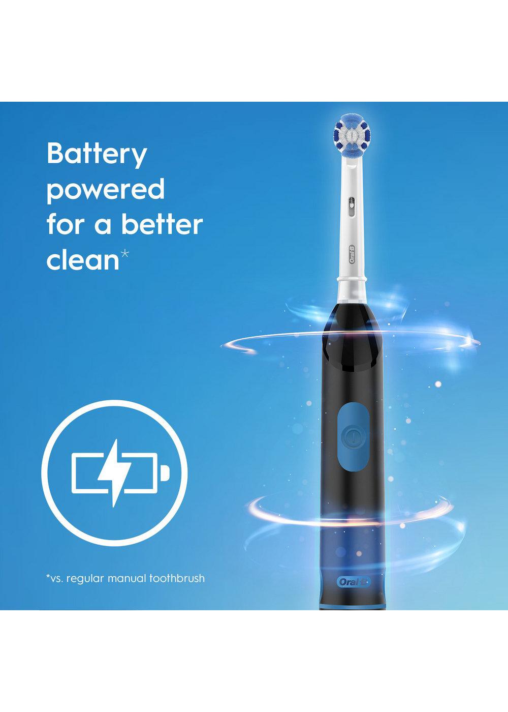 Oral-B Revolution Battery Toothbrush with Brush Head - Black; image 3 of 3