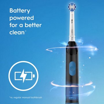 Oral-B Revolution Battery Toothbrush with Brush Head - Black