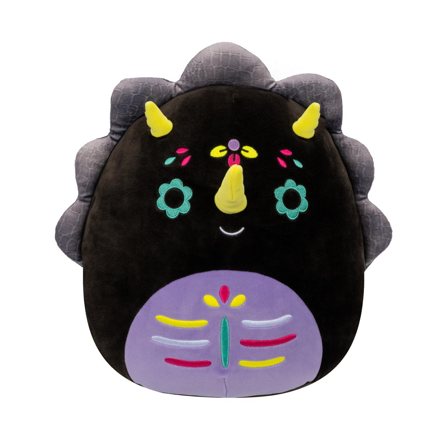 Squishmallows Day of the Dead Triceratops Plush; image 1 of 2