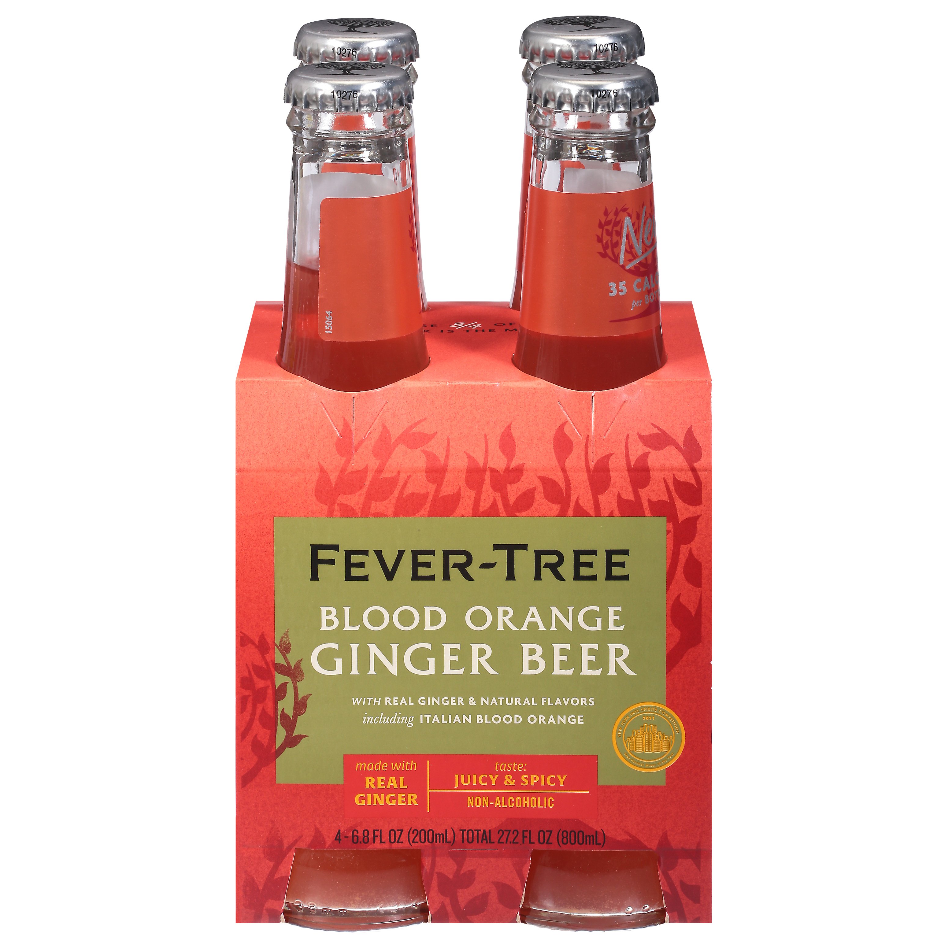 Fever-Tree Blood Orange Ginger Beer 4 pk Bottles, 6.8 oz