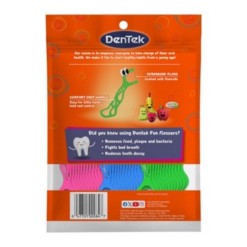 DenTek Kid's Fun Flossers Floss Pick, 90 ct