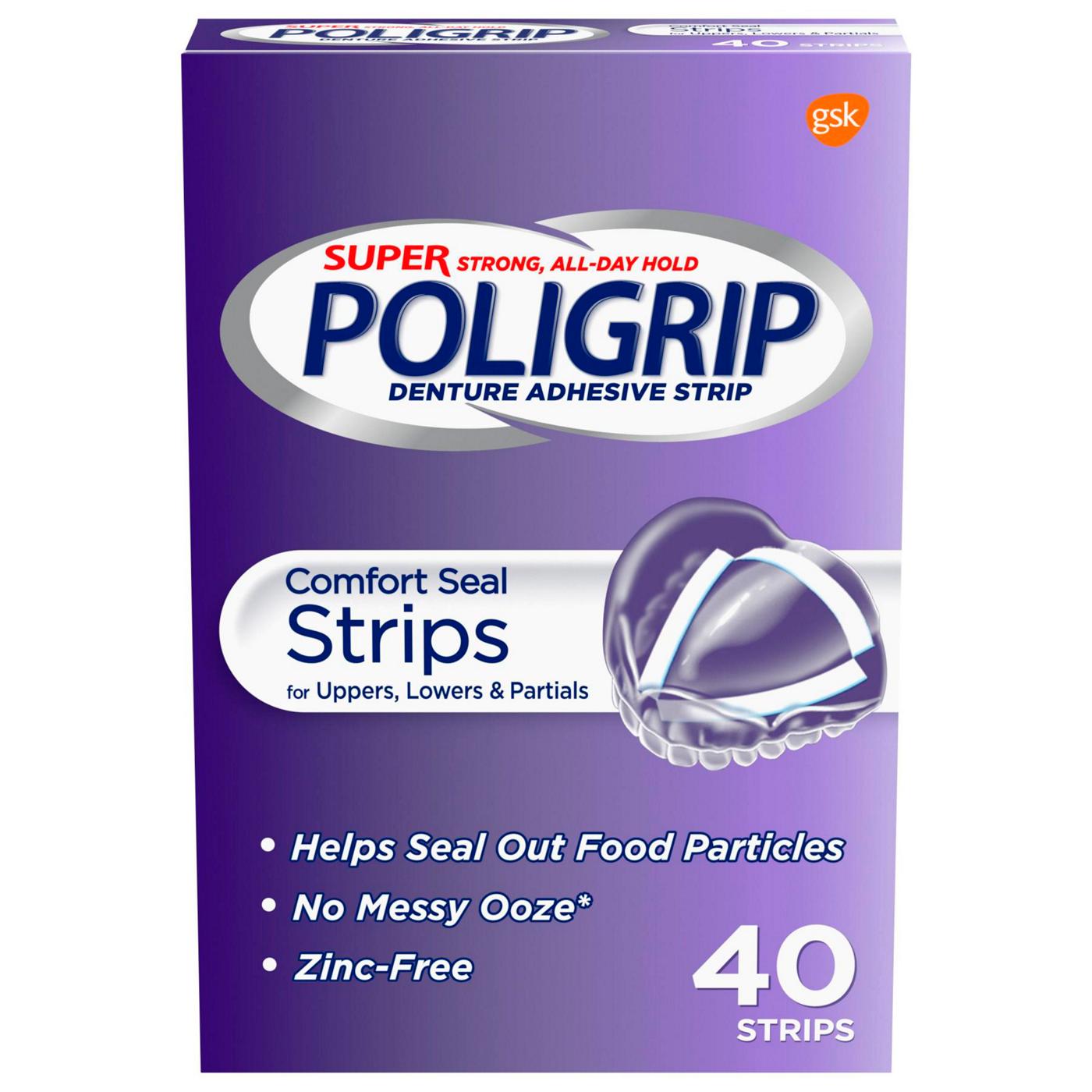 Poligrip Comfort Seal Strips; image 1 of 2