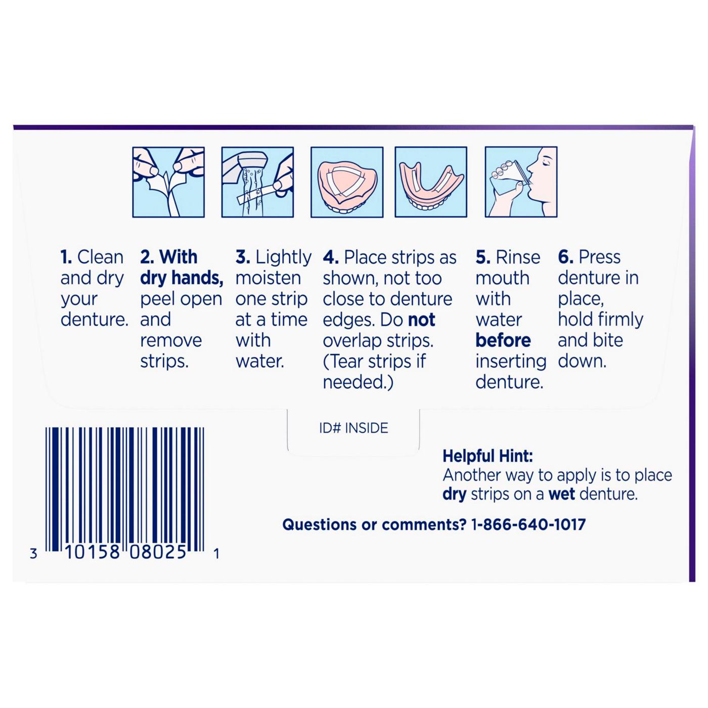 Super Poligrip Comfort Seal Denture Adhesive Strips; image 6 of 7