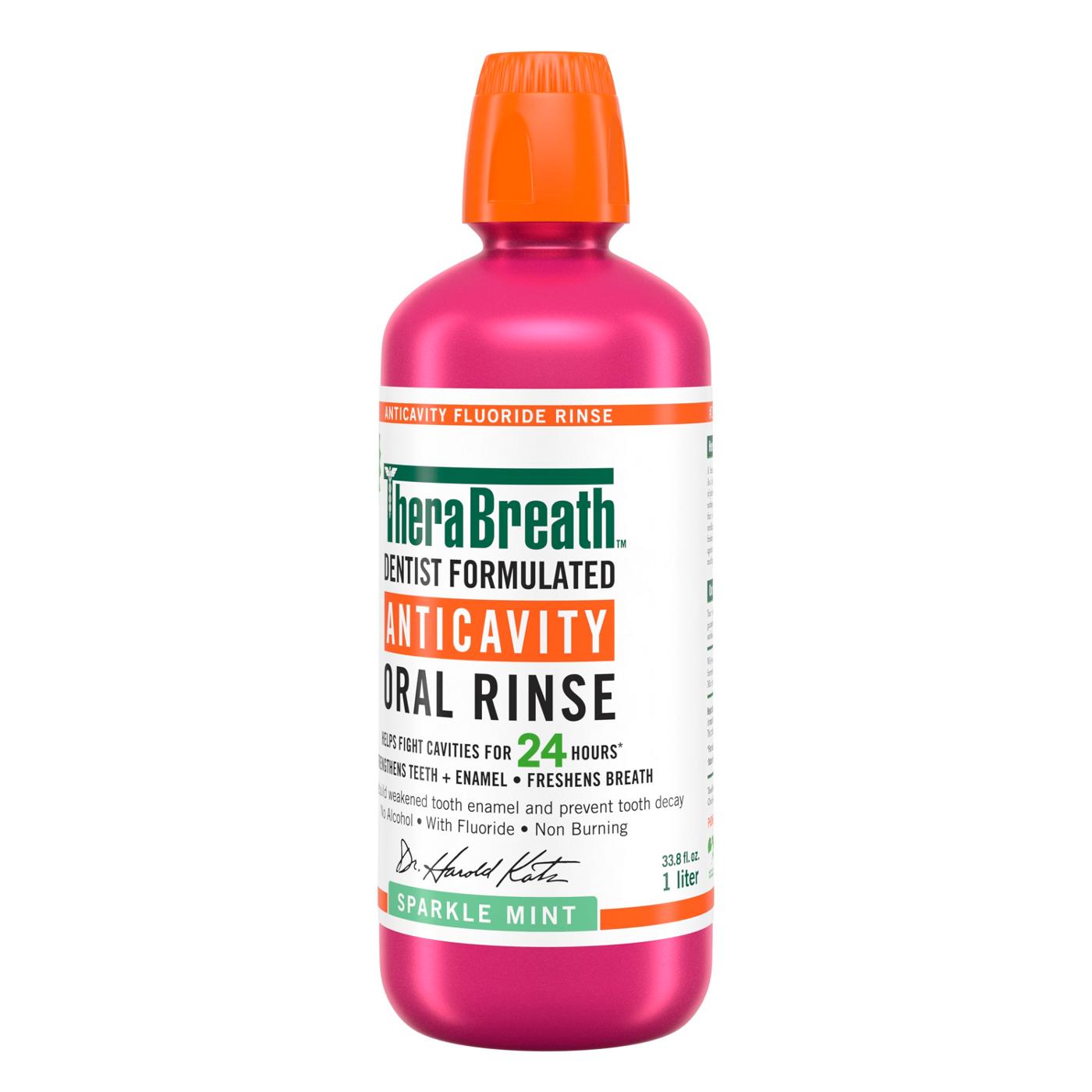 TheraBreath Anticavity Fluoride Mouthwash - Sparkle Mint; image 3 of 5