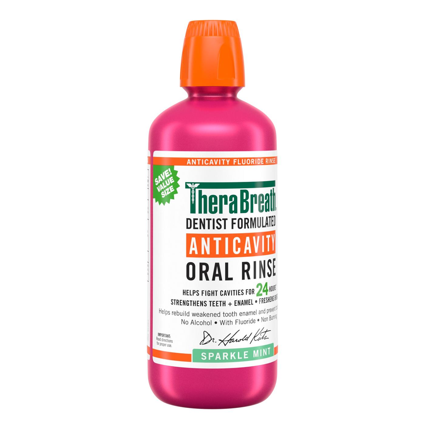 TheraBreath Anticavity Fluoride Mouthwash - Sparkle Mint; image 5 of 5