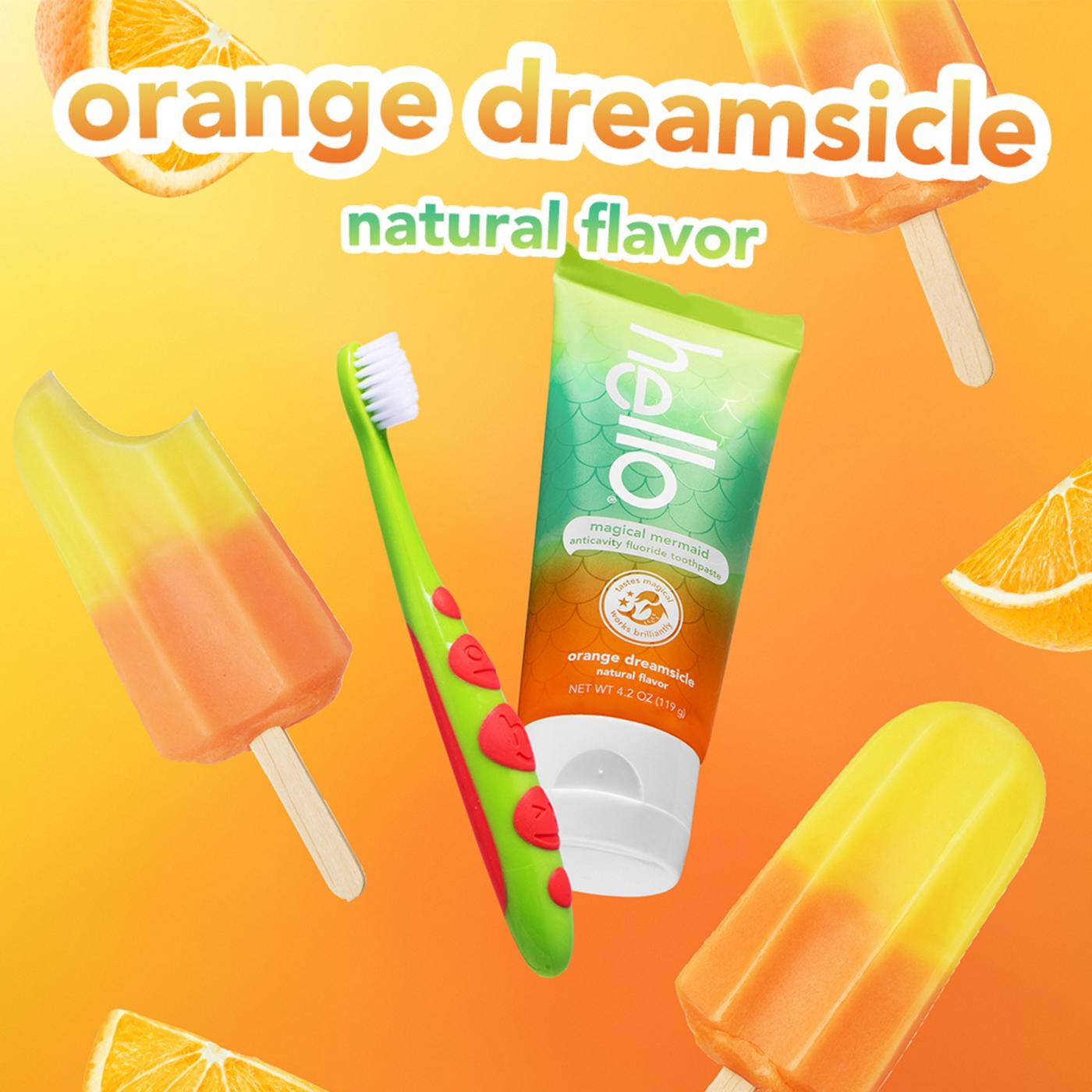 hello Magic Mermaid Fluoride Toothpaste - Orange Dreamsicle; image 3 of 7