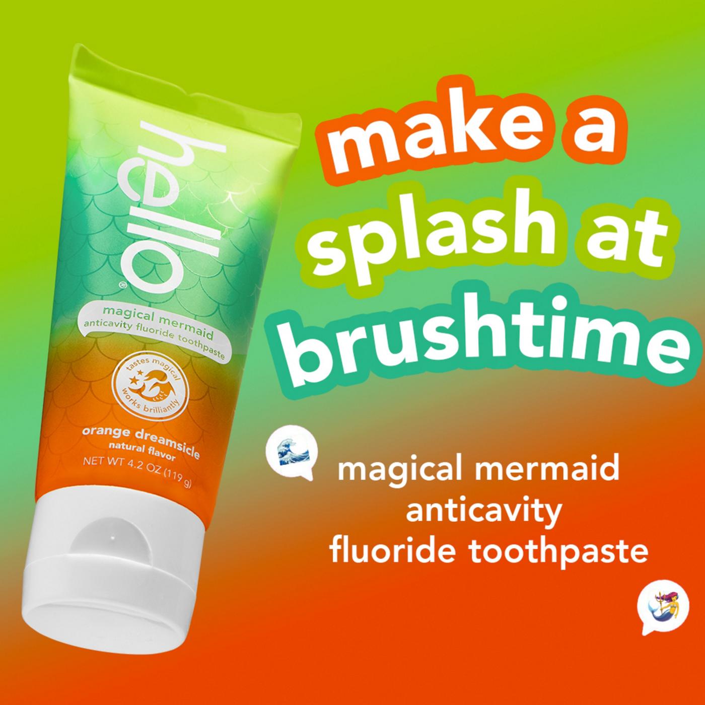 hello Magic Mermaid Fluoride Toothpaste - Orange Dreamsicle; image 5 of 7