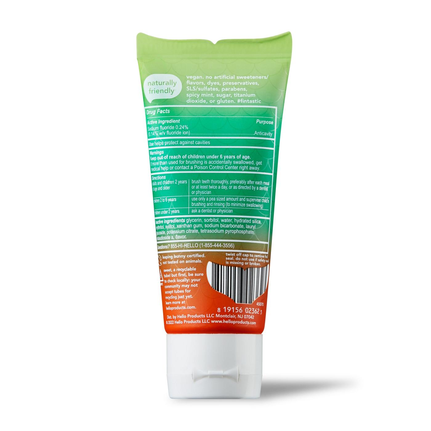 hello Magic Mermaid Fluoride Toothpaste - Orange Dreamsicle; image 7 of 7