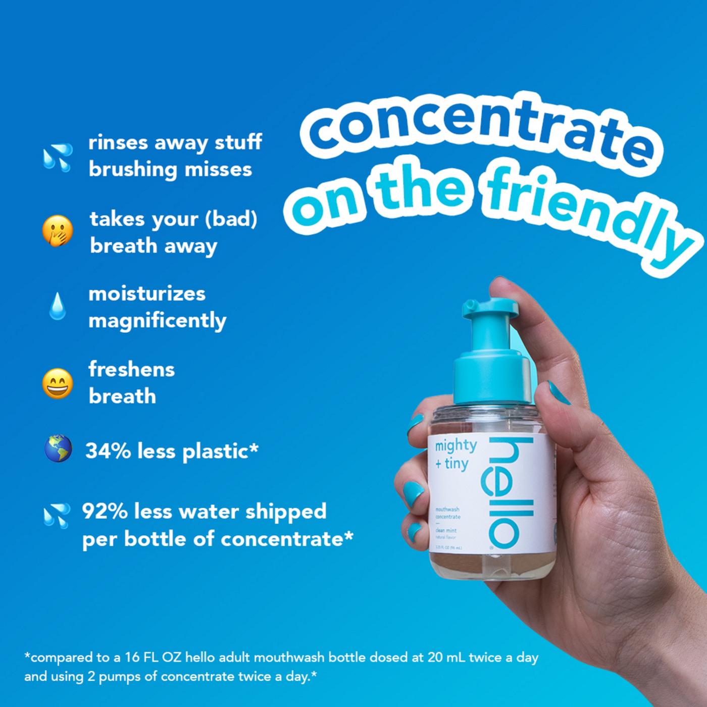 Hello Mighty & Tiny Mouthwash Concentrate Clean Mint; image 5 of 7