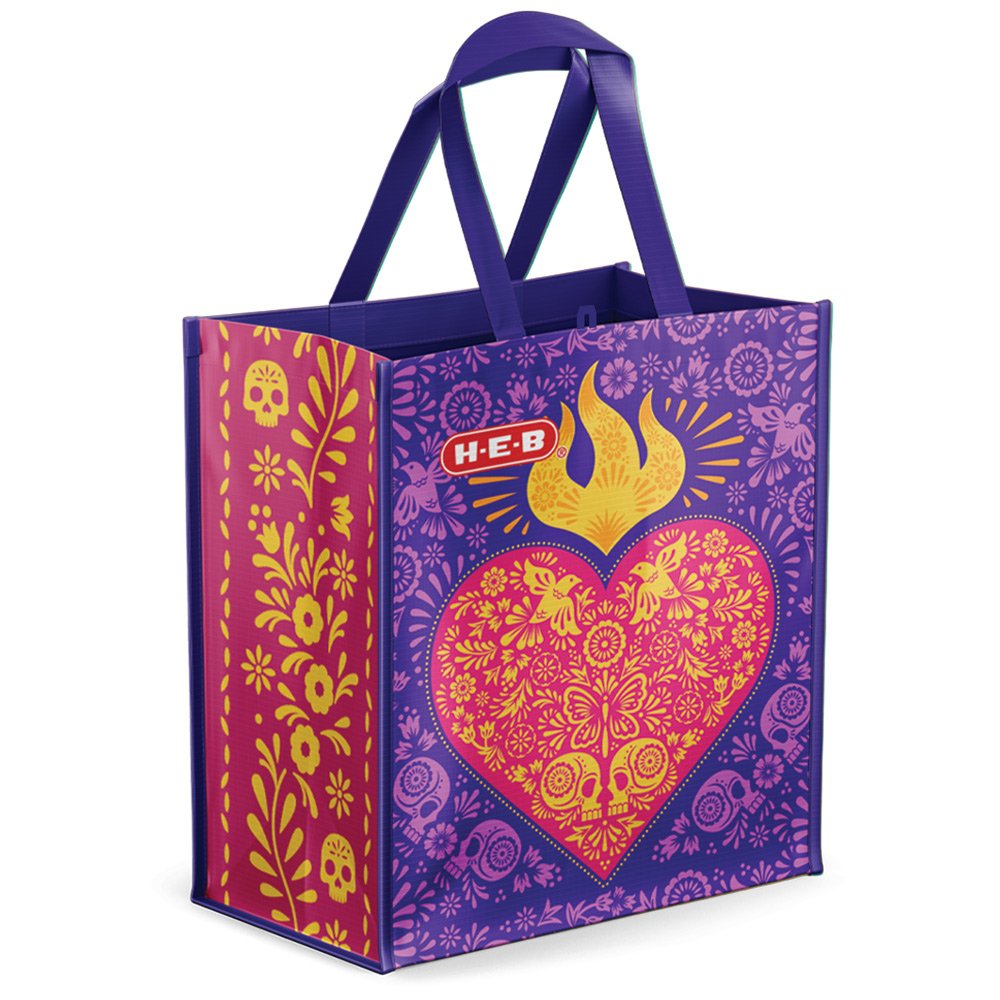 H E B Day of the Dead Sacred Heart Reusable Shopping Bag Shop