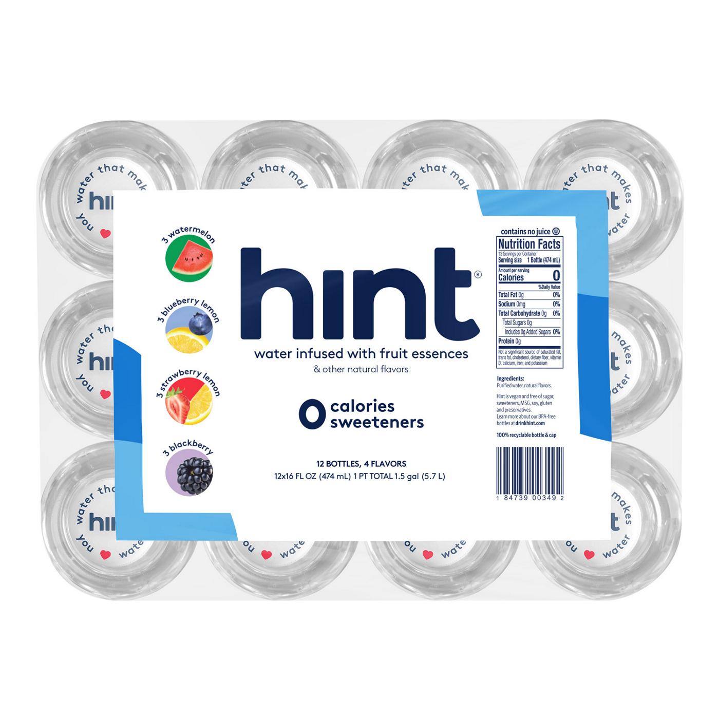 Hint Water Variety Pack 16 oz Bottles; image 2 of 2