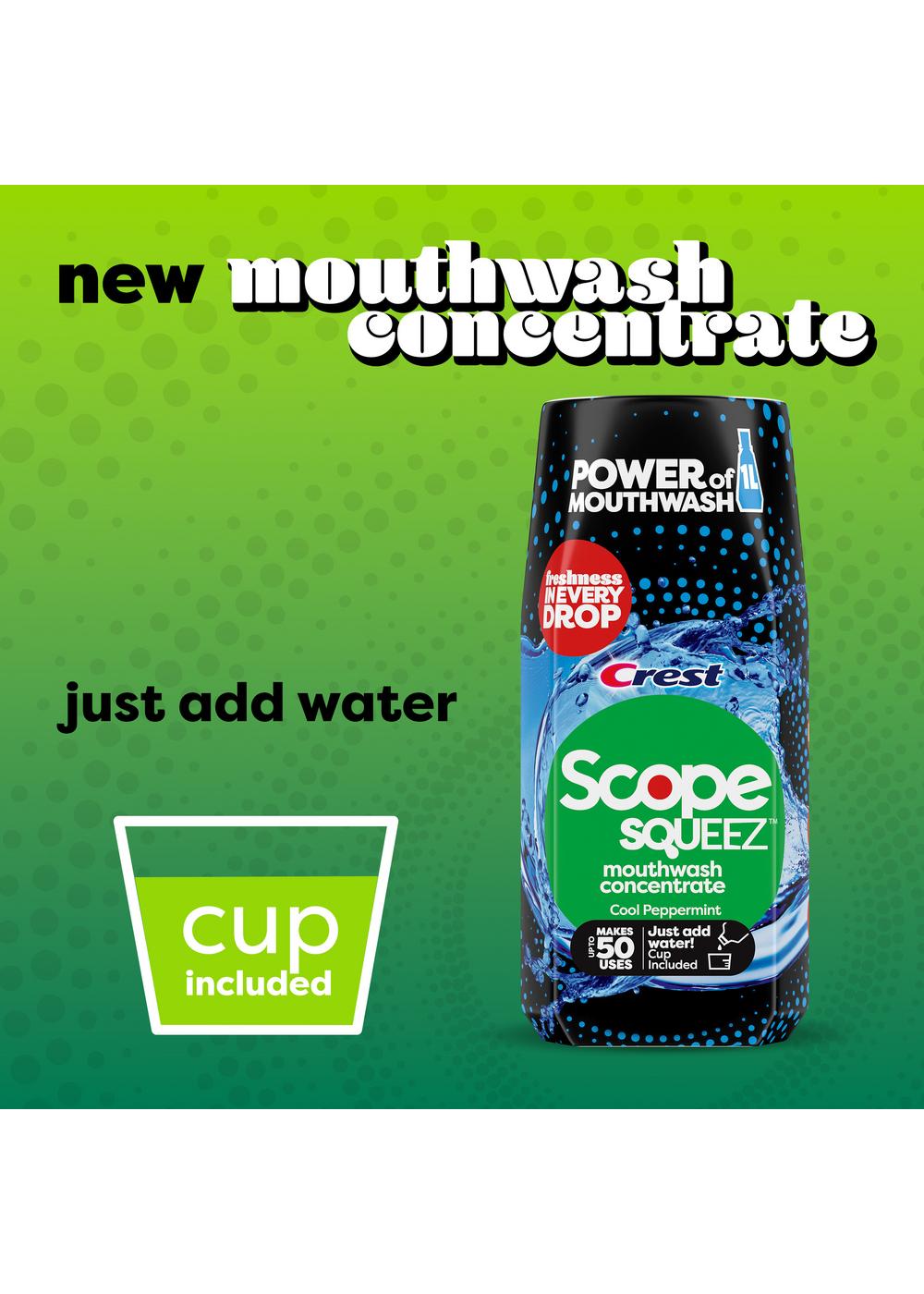 Crest Scope Squeez Mouthwash Concentrate - Cool Peppermint; image 4 of 8