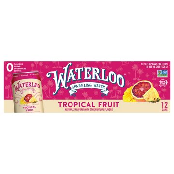 Waterloo Tropical Fruit Sparkling Water 12 pk Cans