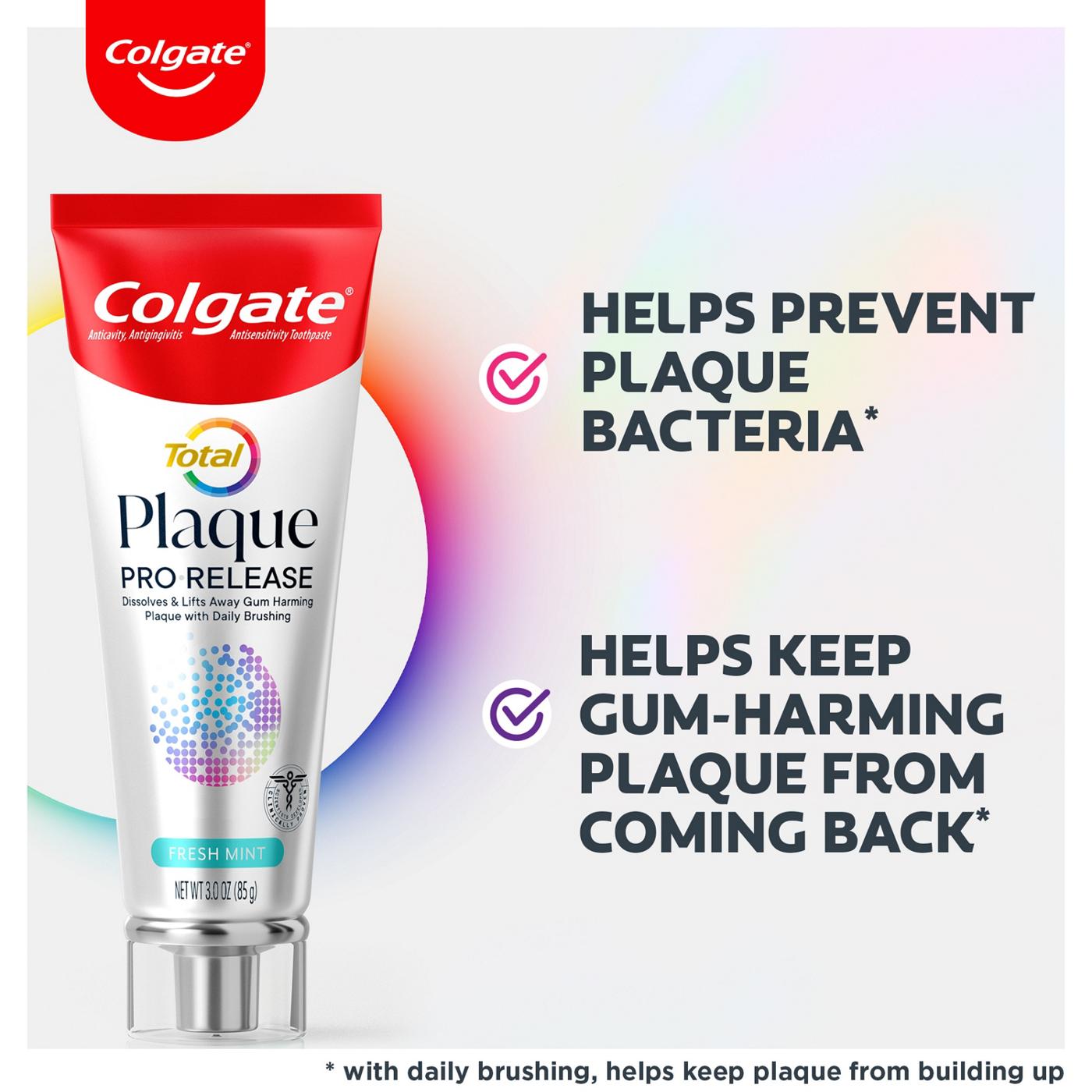 Colgate Total Plaque Pro Release Toothpaste - Fresh Mint; image 6 of 7