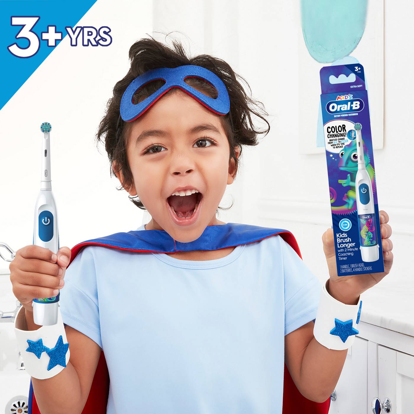 Oral-B Kid's Electric Battery Powered Toothbrush, Extra Soft Bristles; image 3 of 5